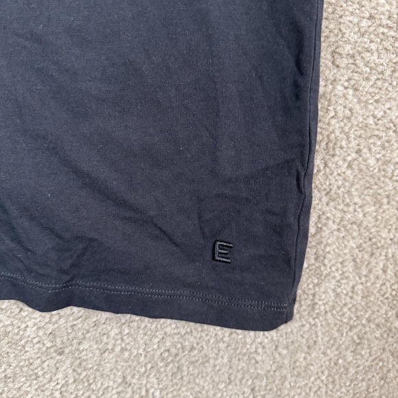 Everlane Uniform Shirt Mens Small Black Organic Cotton V-Neck Short Sleeve Tee - Picture 3 of 9